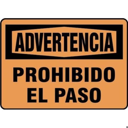 Accuform OSHA WARNING Safety Sign NO SHMADM304VS SHMADM304VS